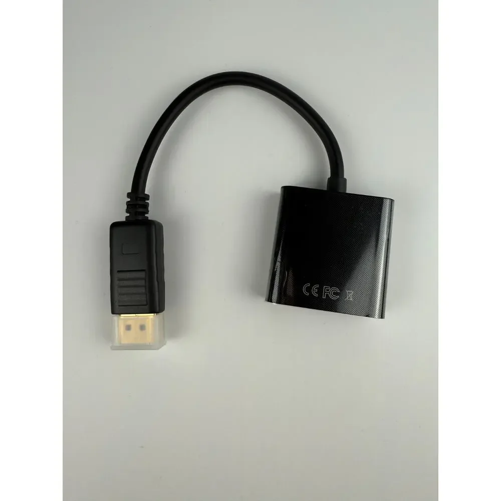 DisplayPort DP Male to VGA Female Adapter 1080p Video Converter Cable Black